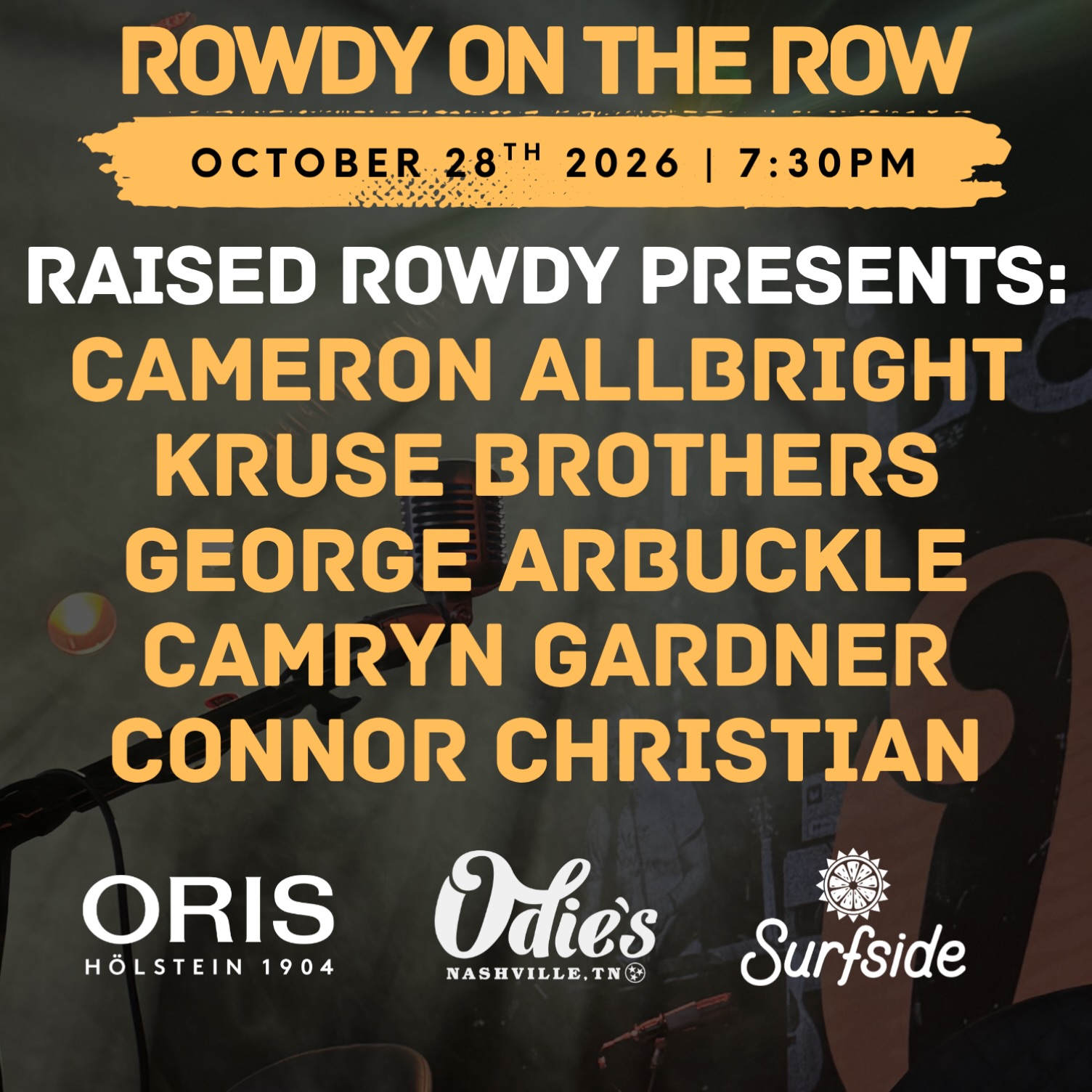 Rowdy on The Row event artwork